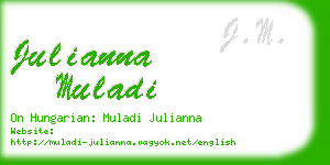 julianna muladi business card